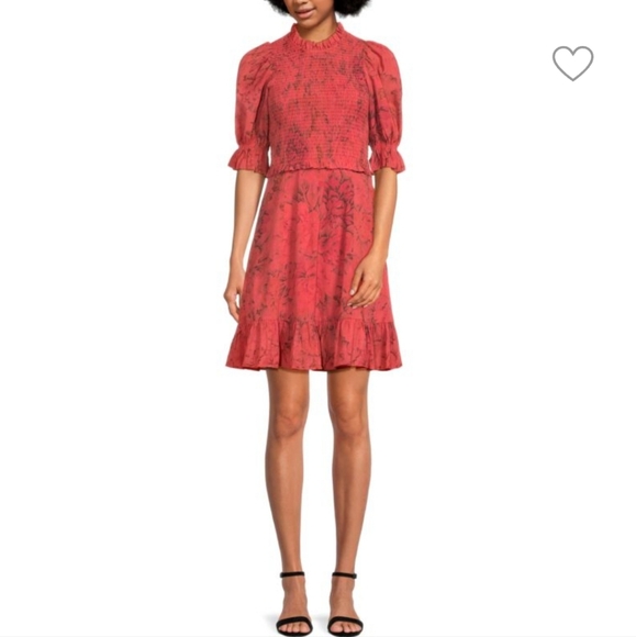 Priya Floral Smocked Mini Dress - Picture 5 of 5